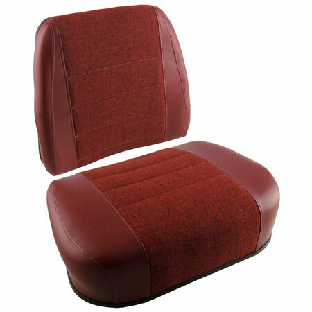 AFTERMARKET (2pc.) Maroon Seat fits White Tractor 2-105 2-135 2-155 2-180 2-85 SEQ90-0603